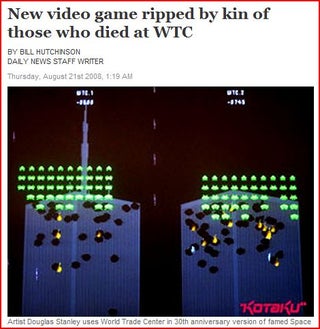Family of 9/11 Victims Tear into Space Invaders Exhibit