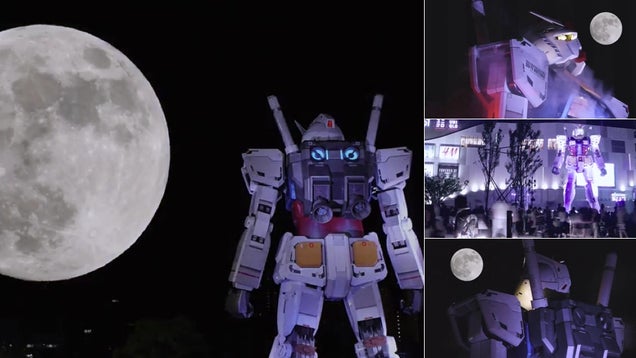 The Super Moon Made Giant Gundam Even More Awesome