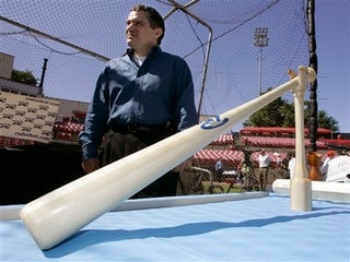 Presenting The Unbreakable Wooden Bat. Pedro Cerrano Approves