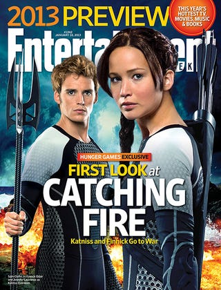 Finnick and Katniss Are Looking Preeeeetty Close in This Catching Fire Promo Pic