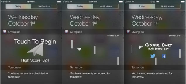 There's Now a Game You Can Play Right In iOS 8's Notification Center