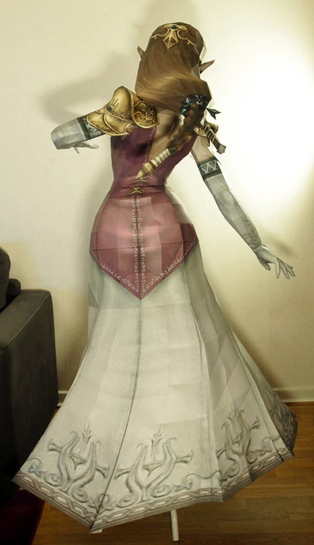 This Stunning Life-Sized Princess Zelda Statue Is Entirely Made Of Paper
