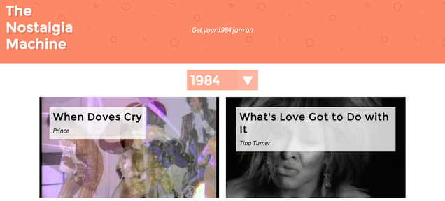 A Website That Warps You Back to the Hit Songs of Your Youth