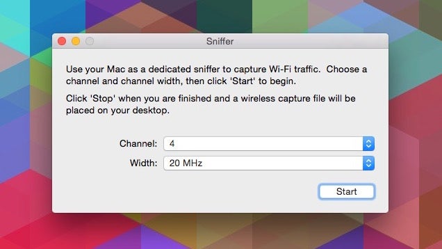 Access OS X's Packet Sniffer with the Wireless Diagnostics Tool