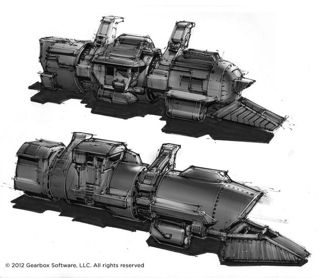 Some of The Concept Art Behind Borderlands 2