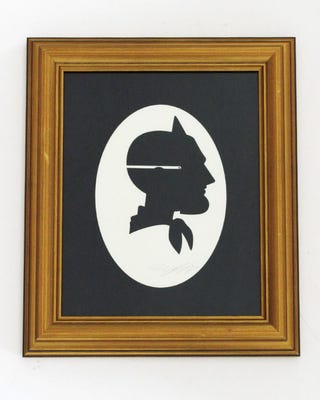 Victorian paper silhouettes of famous (and infamous) scifi characters