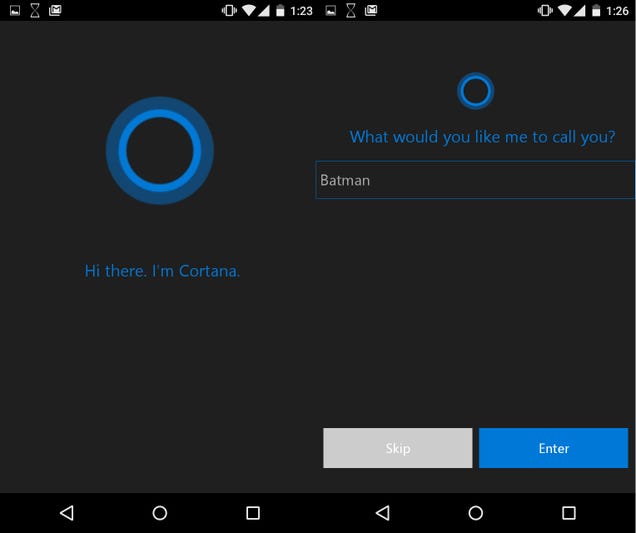 beta tested the filtered & # xA0; Cortana Android, and m & # XE1; s of the same