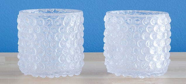 Resist the Urge To Squeeze These Bubble Wrap Glasses