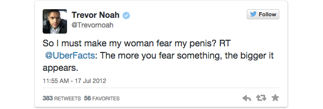 New Daily Show Host Trevor Noah Offers Six Great Reasons to Never Tweet