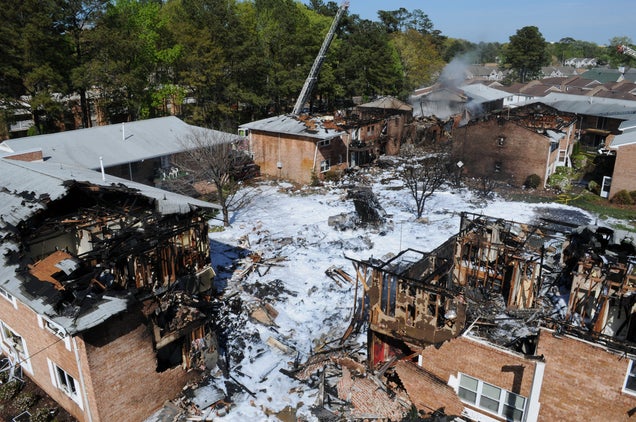 Aftermath Photos Of F-18 Crash Show How Lucky It Was Nobody Died
