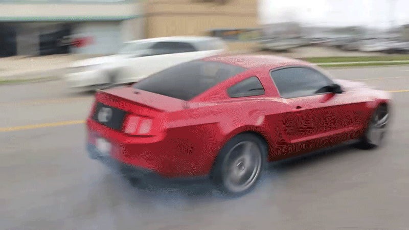 Mustang Crashes Peeling Out Of Cars And Coffee For The Billionth Time