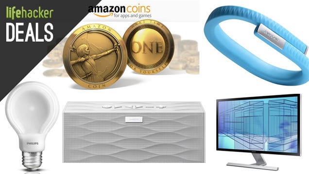 $10 In Free Amazon Coins, Samsung 4K Monitor, iTunes Cash, Jawbone