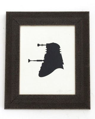 Victorian paper silhouettes of famous (and infamous) scifi characters