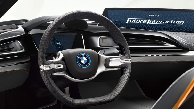 This BMW Concept Says No To Doors And Yes To A Huge Gesture-Controlled Screen