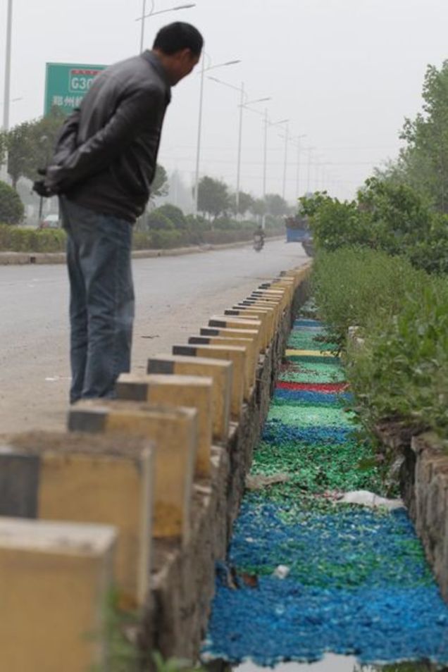 Mysterious Rainbow River of Pills Appears In China