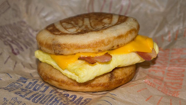 The Snacktaku Slider: Bacon, Egg and Cheese McGriddle