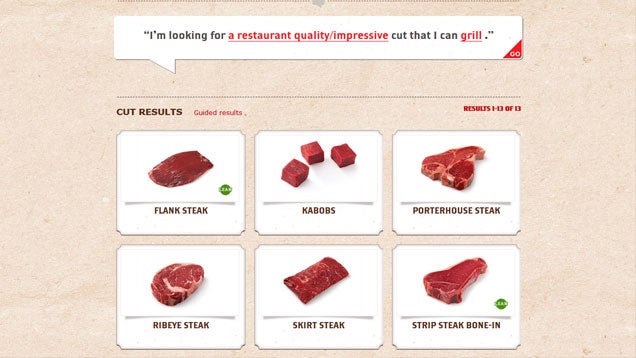 This Interactive Guide Tells You the Right Beef Cuts for Any Meal