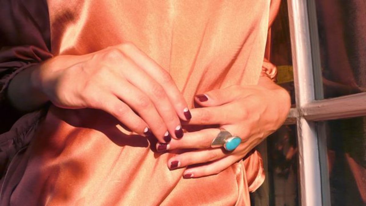 How To Do A 30s-Style Moon Manicure