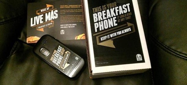 Taco Bell&#39;s &quot;Breakfast Phone&quot; Comes With Free Tacos, Angry Creditors