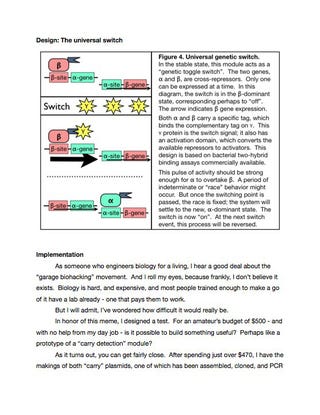 Making A Biological Counter