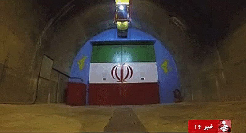 Iran's Bond Villain Missile Caves Shown In Action As It Threatens To Drop Nuke Deal
