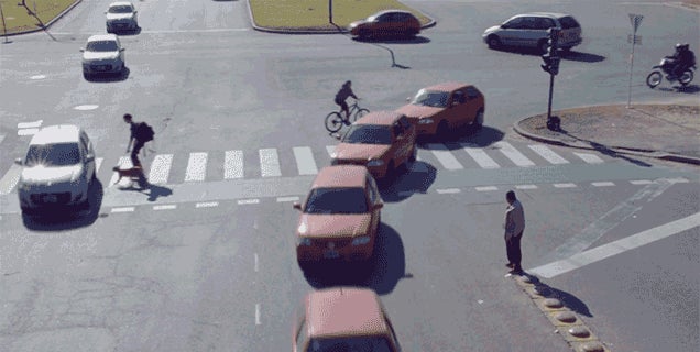 This GIF is Amazing, But Those Aren't Self-Driving Cars