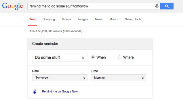 Set Reminders in Google Now Just By Searching Text on Your Laptop