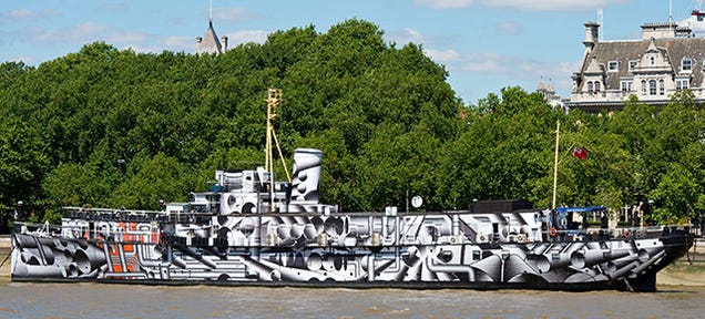 This Century-Old Warship Got a New Dazzle Paint Job To Commemorate WWI