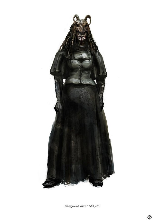 The grotesque witch concept art from Hansel & Gretel will probably turn you on