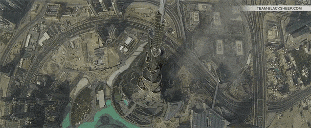 Watch a drone fly over the Burj Khalifa and Dubai