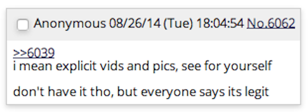 Is This 4chan Offshoot the Ground Zero for the Leaked Celebrity Nudes?