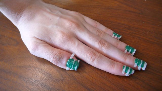 How To Paint Your Nails With Stripes