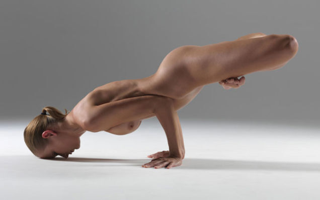Nude Yoga Instructor Poses In Her Favorite Positions (NSFW)
