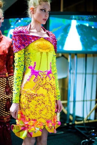 How A Blogger's Photo of a Red Typewriter Inspired a Designer Dress