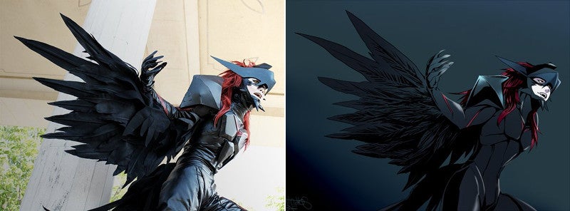 Cosplayers Turned into Drawings
