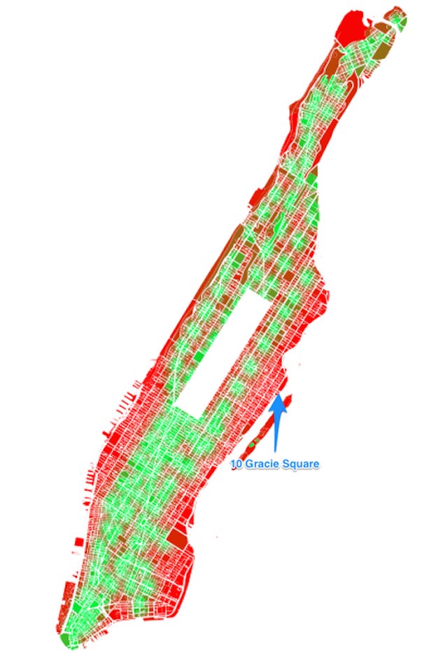 The Manhattan Apartment Farthest From Any Subway Costs $18.9-Million