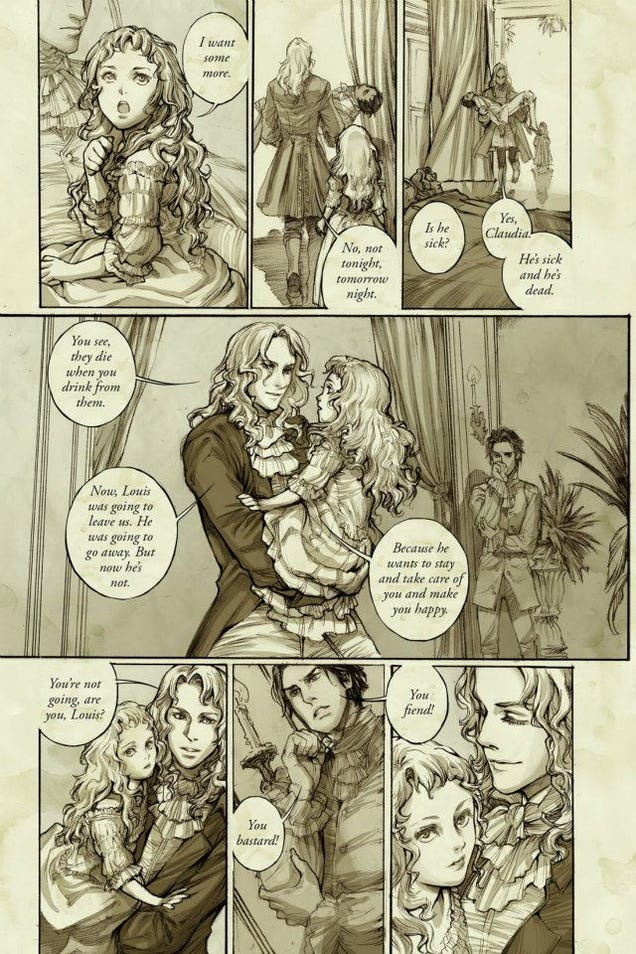 First Glimpse of the Graphic Novel that Retells Interview With a Vampire from Claudia's POV