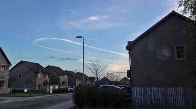 Royal Air Force Denies They Drew Giant Penis In The Sky