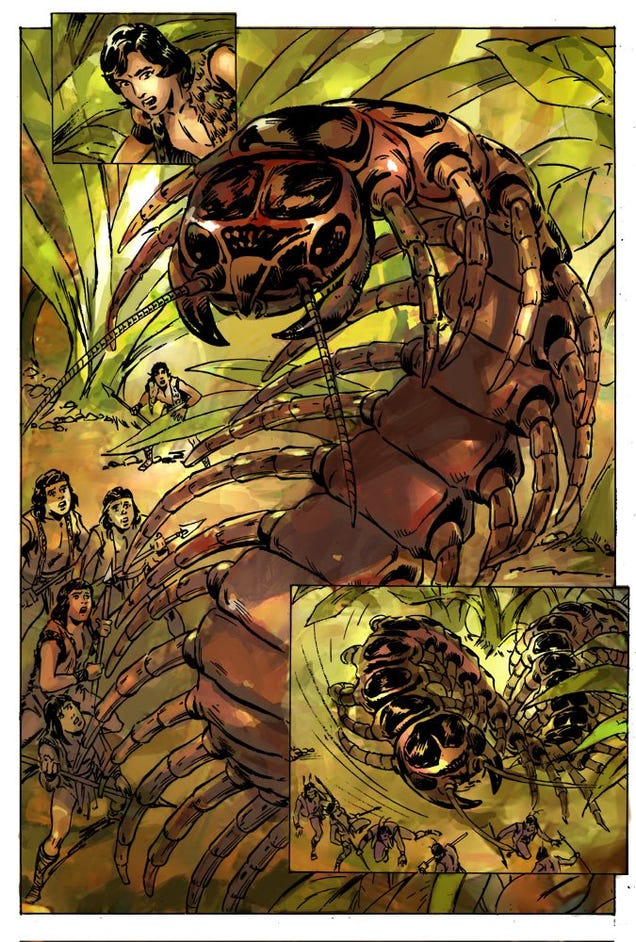 A tale of the far future, when humans have evolved to the size of insects
