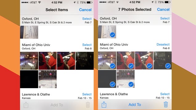 Batch Delete Photos in iOS from the Moments Section