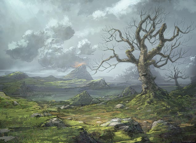 Nazi Explosions Meet Beautiful Landscape Paintings in This Video Game Concept Art