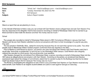 "Am I Sick? Are We All Sick?": Overwrought Things The Media Wrote To Auburn's PR Guy During Cam Newton's Wild 2010 Season