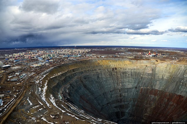 La mina de 1,2 kilómetros que ayudó a construir la Unión Soviética