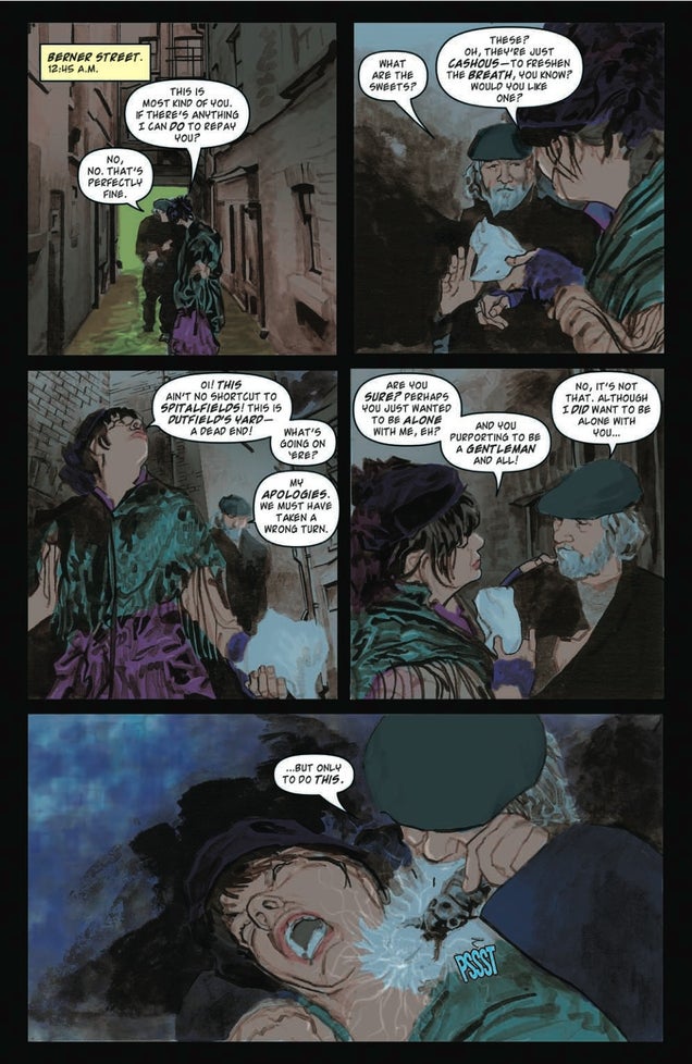 It's Jack the Ripper vs. the 11th Doctor in this sneak peek of the Doctor Who comic