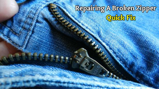 Fix a Zipper That's Gone Off the Tracks with a Few Stitches