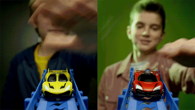 The Faster You Wave Your Hand, the Faster These Toy Cars Will Race