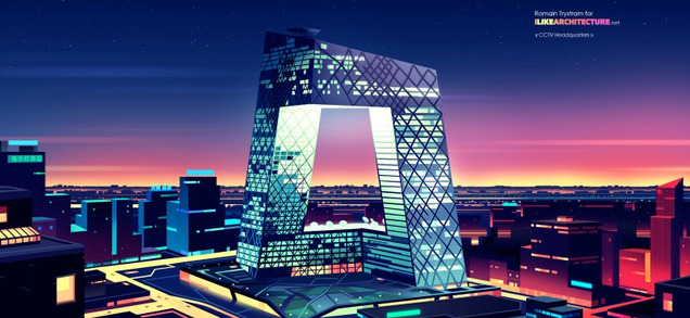 8 of the World's Coolest Skyscrapers Rendered Like Video Game Art