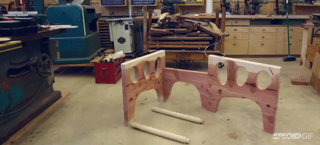 Here's wood assembling itself into furniture like a Transformer