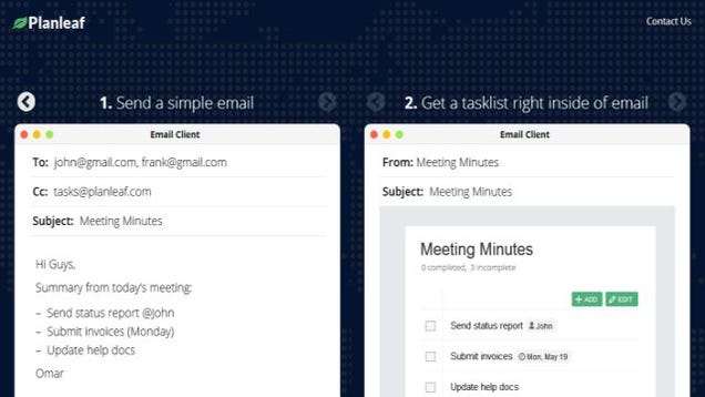 Planleaf Creates Collaborative Task Lists in Emails, No Signup Needed