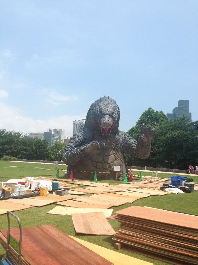 First Real Look at Tokyo's Giant Godzilla Statue